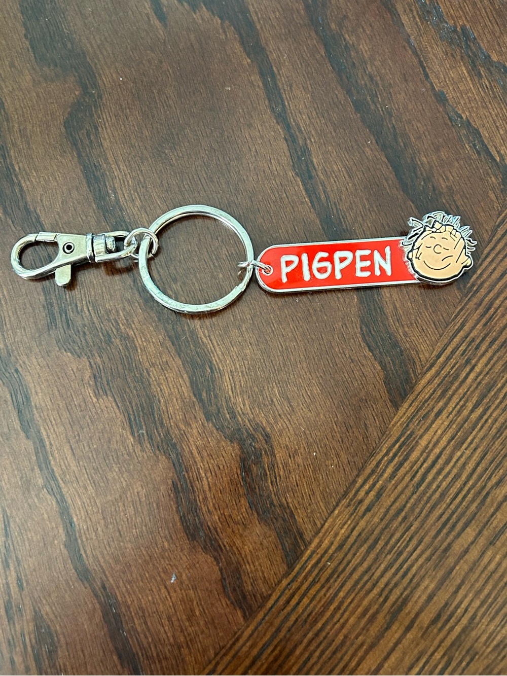 Peanuts Piglet Keychain Or Bag Charm New with Tags Enamel on Stainless Steel New